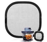 Juome Silicone Splatter Shield for Ninja Crispi Pro AS101 Air Fryer- Heat-Resistant Splash Guard for Ninja Crispy Pro Accessories, Splatter Screen for Glass Airfryer Replacement Parts