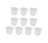 JUOPZKENN 10Pcs Hearing Aids Domes,Replacement Hearing Aids Ear Tips,10mm Double Bass Domes Silicone Earplugs Replacement for Hearing Amplifiers,White(White)