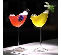 JUOPZKENN Bird Glasses Cocktail Glasses, 120ml Individuality Glass Goblet, Unique Wine Glasses, Bird Design Wine Glass Wine Goblet Beverage Glass Cup for Home Wedding Party Bar Holiday