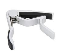 JUOPZKENN Guitar Capo Aluminium Alloy Gel Capo Quick Tone Change for Acoustic Electric Guitar Ukulele Bass Violin Banjo 78 x 58 x 48 mm (Silver)