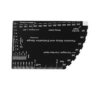JUOPZKENN String Action Gauge Ruler Guitar String Height Ruler String Action Ruler Stainless Steel Guitar Fret Ruler String Height Gauge Versatile Luthier Tool