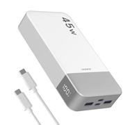 JUOVI Power Bank 45W 20000mAh Portable Charger | PD QC Fast Charging with 4 USB Ports(2C 2A)LED Display External Battery Pack for iPad Tablet Switch iPhone Samsung etc