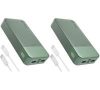 JUOVI Power Bank 65W 20000mAh Portable Charger Fast Charging (Pack of 2) | with 4 Ports (2C+ 2A) LED Display External Battery Pack for Laptop iPad Tablet iPhone Samsung Steam Deck etc