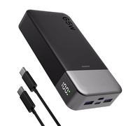JUOVI Power Bank 65W 20000mAh Portable Charger Fast Charging | with 4 Ports (2C+ 2A) LED Display External Battery Pack for Laptop iPad Tablet iPhone Samsung Steam Deck etc