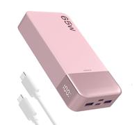 JUOVI Power Bank 65W 20000mAh Portable Charger Fast Charging | with 4 Ports (2C+2A) LED Display External Battery Pack for Laptop iPad Tablet iPhone Samsung Steam Deck etc