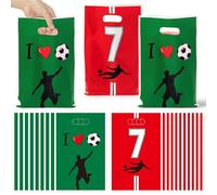 JuPelozak Soccer Party Favor Bags - 50pcs Football Themed Goodie Bag, Candy Cookies Gift Decor for Kids Boys Teens Adult, Birthday Holiday Celebration Decorations Supplies for Sport Team Games Event