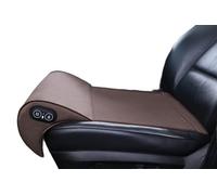JUPENG Heated Massaging Car Leg Extende with Memory Foam，Vibrating Pillow for Long Drive ，Breathable Ergonomic Cushion with Heat，Car Seat Thigh Extender Support Cushions（Black, Brown, Beige） (Brown)