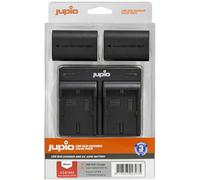 Jupio Two LP-E6 Batteries + USB Dual Charger Value Pack (1700mAh) UK Stock BNIB