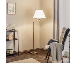 Jupiter Birmingham floor lamp, patinated with joint
