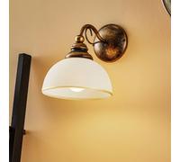 Jupiter Casale wall light with glass shade