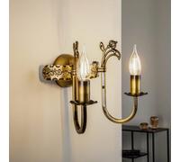 Jupiter Castle wall light, light patina, 2-bulb