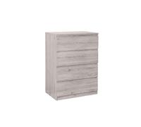 Jupiter Chest of 4 Drawers 80cm Grey Oak - Julian Bowen | TJ Hughes