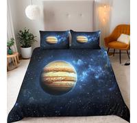 Jupiter Double Duvet Covers Sets 3D Printed Bedding For Boys Girls Microfiber Bedding Set 200X200Cm With 2 Pillowcases 50 ×75Cm