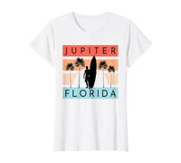 Jupiter Florida Value Graphic T-Shirt, Women, White, XS