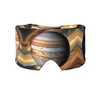 Jupiter Landscape Adjustable Sleep Eye mask and Earmuffs, Unisex Side Sleeping Headband (26.8 * 4.3 inches), Indoor and Outdoor Travel Yoga Comfort Cover,