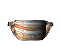 Jupiter Landscape Crossbody Waist Bag.Large Capacity, Waterproof And Dustproof, Secure Zipper, Suitable For Travel And Outdoor Activities., Black, One Size