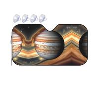 Jupiter Landscape It is a car Windshield Sun Visor, which Does not take up Too Much Space and Protects The Environment Inside The car.