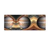 Jupiter Landscape Long and Large Rubber Mouse pad for Office Computers 12x31.5in