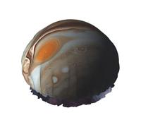 Jupiter Landscape Shower Cap Reusable Elastic Bath Caps Waterproof Bath Hair Hat for Women Men Spa Salon Large Shower Bonnet Double Layer Bathing Hair Cap for Long Hair, Braids