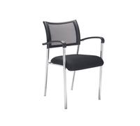 Jupiter Mesh Armchair Black/Chrome