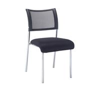 Jupiter Mesh Side Chair Black/Chrome