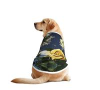 Jupiter Midnight Rose Garden Dog Shirt Vest Dog Clothes- Breathable Cooling for Big Dogs, Sun Protection Comfort Wear for Golden Retriever, Husky, Alaska Outdoor Activities X-Large