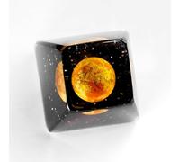Jupiter Planet Artisan Keycap R1 SA Profile Custom Solar System Planets Keycaps 1U ESC Handmade Resin Gaming Galaxy Key Cap Cherry MX Switch Compatible Mechanical Keyboard (1U-Keycap-Sun)