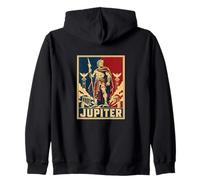 Jupiter Roman Thunder With God Ancient Mythology Hero Zip Hoodie