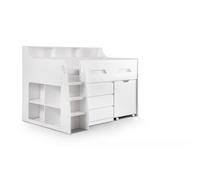 Julian Bowen Jupiter Midsleeper Bed - White, White