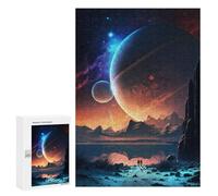 Jupiter Traveler Landscape, 300 PCS Adult Tabletop Puzzle, Winter Gift - to Assemble, Frame And Display