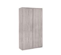 Jupiter 2 Door Wardrobe - Grey Oak - Grey Oak