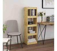 jupiter wooden bookcase with 4 compartments in natural