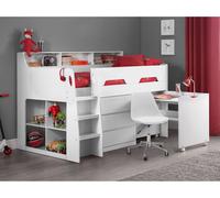 Jupiter Wooden Midsleeper Set Single Grey Oak