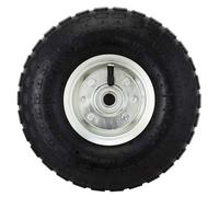 JupiterJX 1 Piece 10" Wheelbarrow Wheel Replacement | 4.10/3.50 Pneumatic Wheels Tyre Capacity 136KG | Easy Fit Folding Hand Truck & Trolley Wheels For Sack Trucks Trolley Wheelbarrows