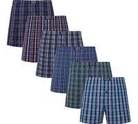 JupiterSecret Men's Boxers Underwear 100% Cotton Woven Boxers for Men Multipack Boxer Shorts Assorted Colors