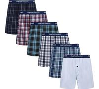 JupiterSecret Mens Woven Boxers Underwear Cotton Boxers for Men, Mens Boxers Shorts Multipack with Button Fly S-6XL