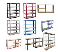 Jupitor Utility Racks Garage Shelving Units Heavy Duty 5 Tier 180 cm x 90 cm x 40 cm (175KG Per Shelf) 875KG Capacity Storage Shelves for Warehouse Shed Office Workshop Gal