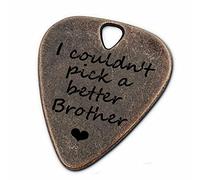 JUPPE Birthday Gifts For Brother, I Cloudn't Pick A Better Brother Guitar Picks, Bronze Music Gifts For Brother (I Cloudn't Pick A Better Brother)