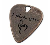 JUPPE Bronze Guitar Picks & Bass Picks, I Pick You Guitar Pick Music Gifts For Him Her Boyfriend Girlfriend