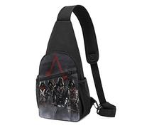Jupsero A-ssassin's C-Reed Crossbody Bags for Woman and Man Multifunction Sling Bag Chest Package Shoulder Backpack Travel, Hiking, Camping, Cycling, Casual Daypack