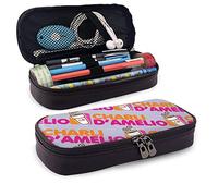 Jupsero Charli Damelio Fashion Boy Girl Leather Pencil Case Leather Pencil Case Bag with Zipper Pen Holder