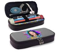 Jupsero Charli Damelio Leather Pencil Case Pencil Bag Pouch with Zipper Pen Holder Leather for Students Businessmen and Home Work Office