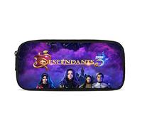Jupsero Descendants Pencil Case Large Capacity Durable Pencil Pouch with Zipper Cute Pencil Case Students Stationery for Girls Boys and Adults 8. 6'' x 4. 3'' x 1. 7'' inch