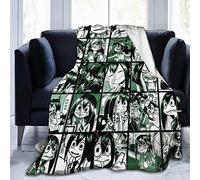 Jupsero Tsuyu Asui Collage Fleece Blanket Throw Microfiber Plush Bedding Soft Knitted Cosy Warm Luxurious Blanket 50"x40"