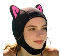 jupsjuice Cat Ear Diving Hood, Multipurpose Diving Hood For Sea, Soft Neoprene Snorkeling Hat, UV & Cold Protection, Use For Rafting, Bodyboarding, Swimming, Comfortable, Secure Fit