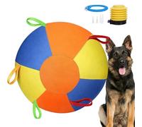 jupsjuice Dog Herding Ball, Durable Inflatable Big Ball With Handle Cover & Pump,Heavy-Duty Herding Toy For Large Dogs & Horses, Perfect For Outdoor Exercise, Yard, Water Play
