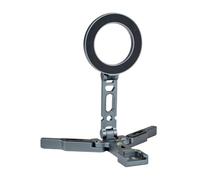 jupsjuice Magnetic Mobile Phone Stand | Foldable Magnetic Mobile Phone Holder - 360 Degree Rotating Mobile Phone Holder for Adventures Outdoor Recording Business Trip Desktop Car