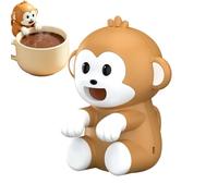 jupsjuice Mini Fan for Cup Or Bowl - Monkey Portable 3 Speeds Cute,Food Cooling Mini Clip On Fan | for Outdoor Picnic Office Lunch Dorm Room Soup Coffee Tea Baked Goods