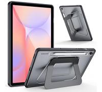 JUQITECH Case for Samsung Galaxy Tab S10 Lite S10 FE S9 FE 10.9 Inch S9 11 Inch, Ultra-Stable Stand, Anti-Bending Multi-Angle Thin Hard Back Soft Edge Case Handle Protective Kickstand Cover