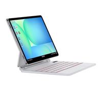 JUQITECH Magic Keyboard Case for Samsung Galaxy Tab S10 FE S9 FE 5G 10.9" S9 S8 S7 11", Floating Cantilever Magnetic Stand Wireless Backlit Trackpad Keyboard, Shortcut Keys S Pen Slot Battery Display